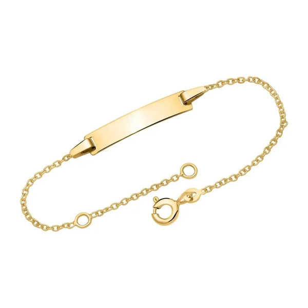 Armbånd i 14 kt. Guld fra 12 til 14 cm. - Mulighed for gravering