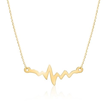 Zig Zag Collier i 9 kt. Guld