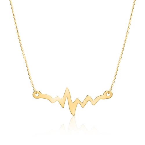 Zig Zag Collier i 9 kt. Guld