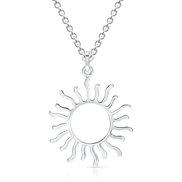 Collier i Sølv med Sol - 45 cm