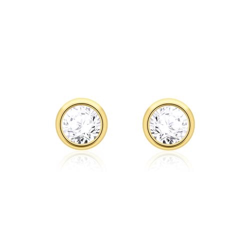Ørestikker i 14 kt. Guld med Diamanter - 0,30 ct