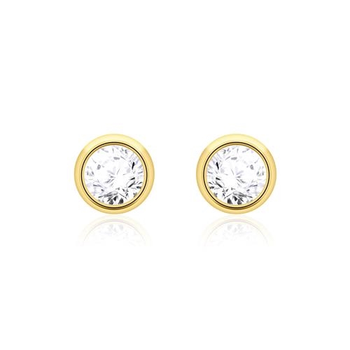 Ørestikker i 14 kt. Guld med Diamanter 0,40 ct.
