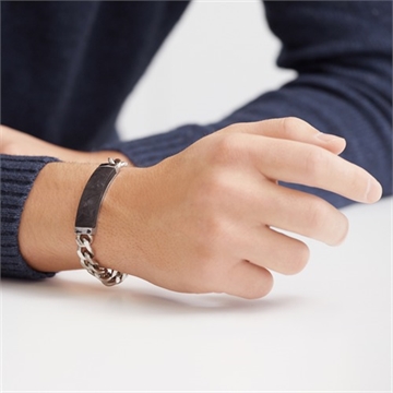 Armbånd i Stål med Carbon
