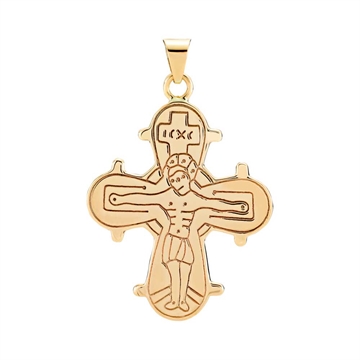 Vedhæng i 8 kt. Guld med Dagmarkors - 25 x 22 mm