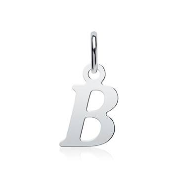 Vedhæng i Sølv med bogstavet B