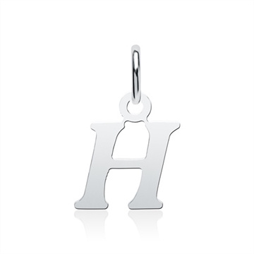 Vedhæng i Sølv med bogstavet H