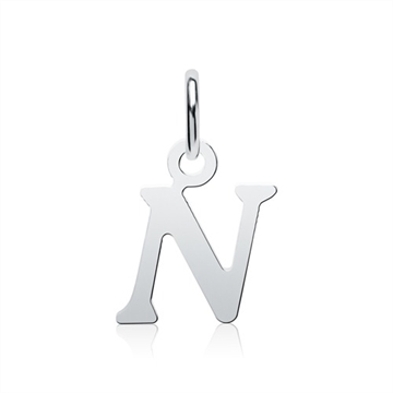 Vedhæng i Sølv med bogstavet N