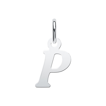Vedhæng i Sølv med bogstavet P