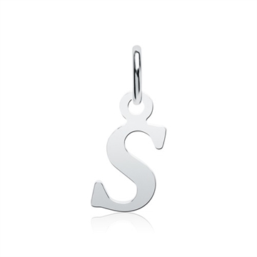 Vedhæng i Sølv med bogstavet S