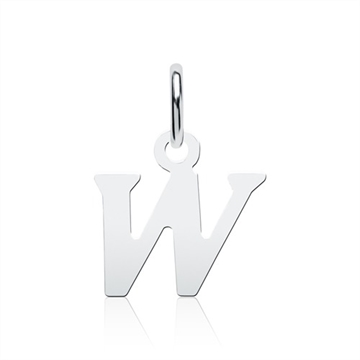 Vedhæng i Sølv med bogstavet W