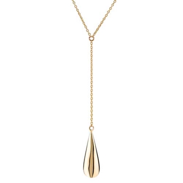 Collier i 8 kt. Guld med Dråbe - 45 og 48 cm