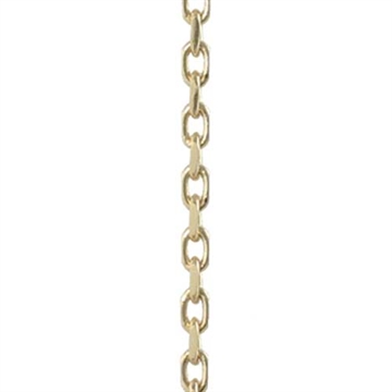 Flad facet Ankerhalskæde i 14 kt. Guld - 1,5 mm fra 42 cm