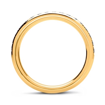 Alliancering 14 kt. Guld med Diamanter - 0,35 ct.