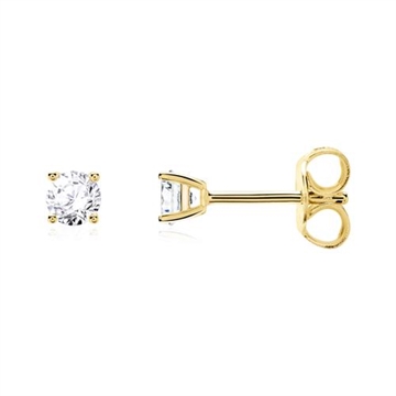 Ørestikker i 14 kt. Guld med Diamanter 0,40 ct.