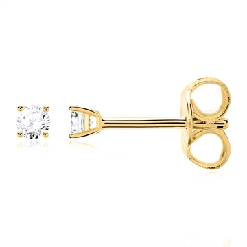 Diamantørestikker 14 kt. Guld - 0,10 ct.