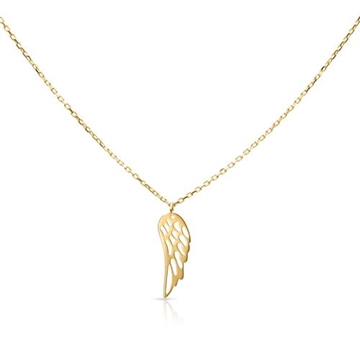 Collier i 9 kt. Guld med Engelvinge