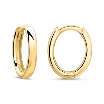 Creoler i 9 k. Guld - 12 mm