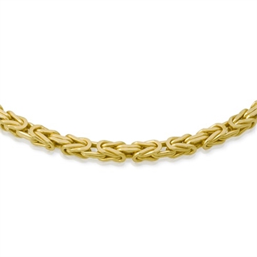 Kongehalskæde i 14 kt. Guld - 3,5 mm