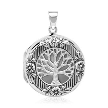 Medaljon i Sølv med Livets Træ