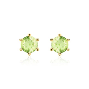 Ørestikker i 14 kt. Guld med Peridot