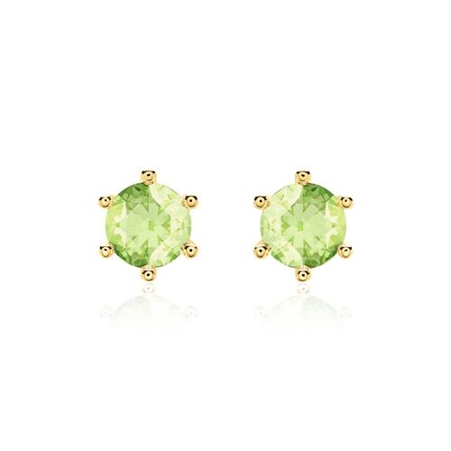 Ørestikker i 14 kt. Guld med Peridot