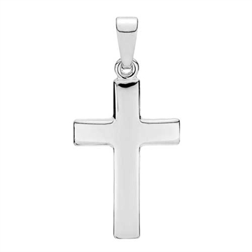 Kors i Sølv - 18 x 12 mm