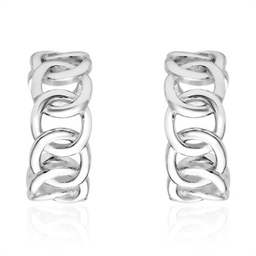 Ear Cuffs i Sølv med flette Ringe