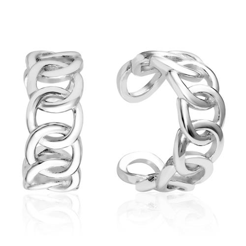 Ear Cuffs i Sølv med flette Ringe