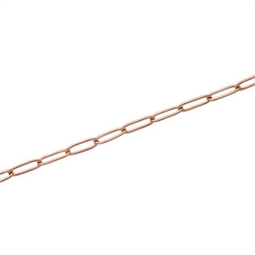 Armbånd i rosaforgyldt Stål med aflange led