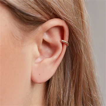 Snoet Ear Cuffs i rosaforgyldt Sølv