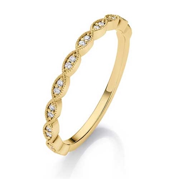 BARTOLI Diamantring i 14 kt. Guld - 0,11 ct