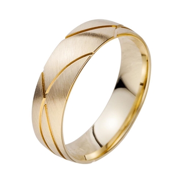 Vielsesring i Guld - 6 mm