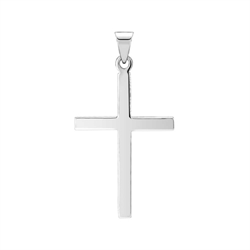 Vedhæng i Sølv med stav Kors - 28 x 18 mm