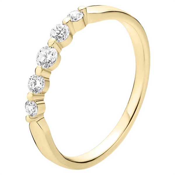 Ring i 8 kt. Guld med Lab-Grown Diamanter – Lund Copenhagen