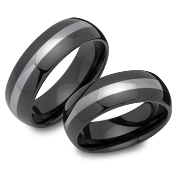 Vielsesringe i Tungsten - 7 mm
