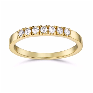 Alliancering i forgyldt Sølv med Zirkonia