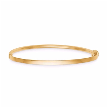 Armring i 8 kt guld med blankpoleret overflade i klassisk design