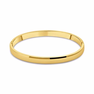 Armring i guldfarvet stål 6 mm