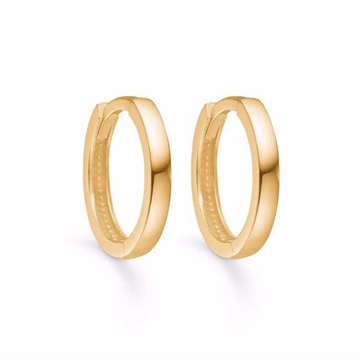 Creoler i 8 karat guld 11,5 mm med kliklås