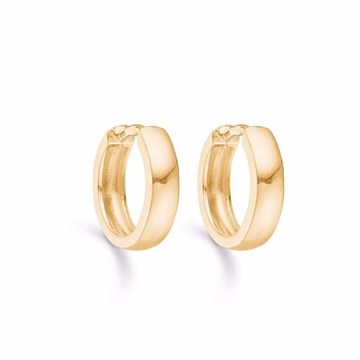 Creoler i forgyldt Sølv - 12,5 mm