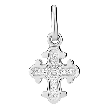 Dagmarkors i ægte Sølv med funklende Zirkoniasten fra LUND COPENHAGEN