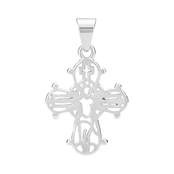 Åbent Dagmarkors i sterling sølv med poleret overflade - LUND Copenhagen