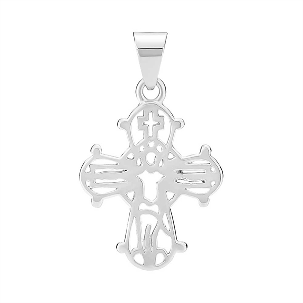 Åbent Dagmarkors i sterling sølv med poleret overflade - LUND Copenhagen