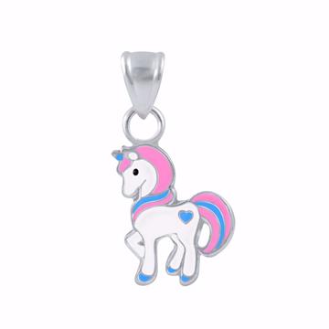 Halskæde med enhjørning i sølv