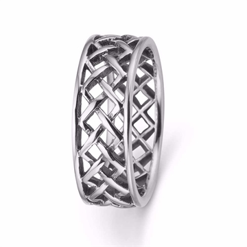 Herrering i Sterling Sølv – Flettet Design