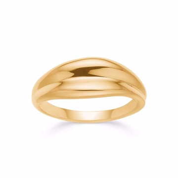 Ring i forgyldt Sølv - 7 mm