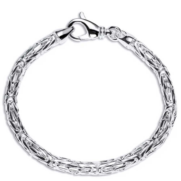 Kongearmbånd i Sølv - 5,0 mm fra 19 cm