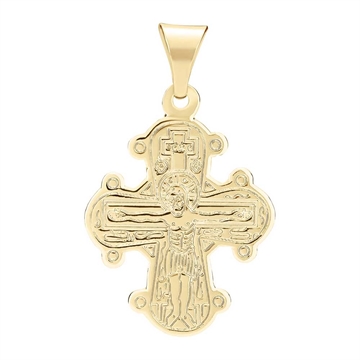 Dagmarkors i 24 karat forgyldt sølv fra Lund Copenhagen med graveret Fadervor på bagsiden