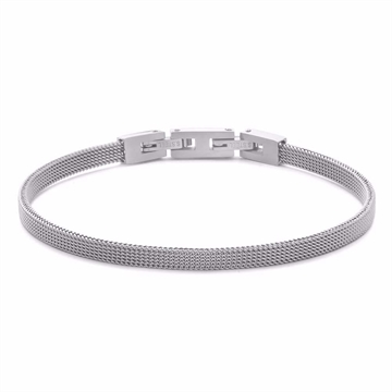 Mesh armbånd til mænd i stål med enkel og maskulin stil