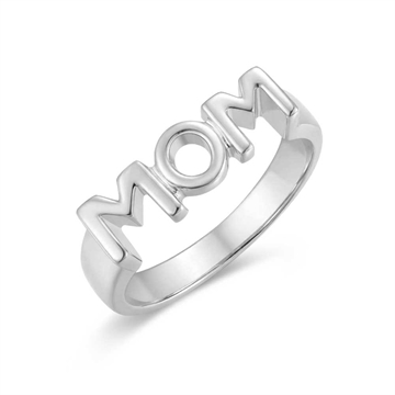 MOM ring i rhodineret 925 Sterling sølv fra Støvring Design